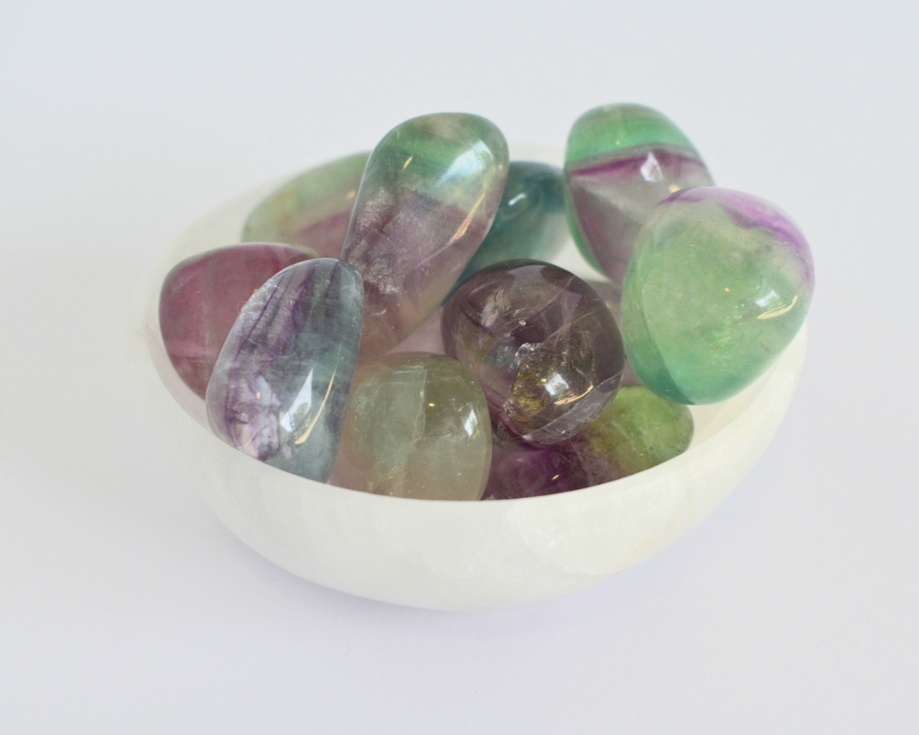 Rainbow Fluorite - Tumble Stone