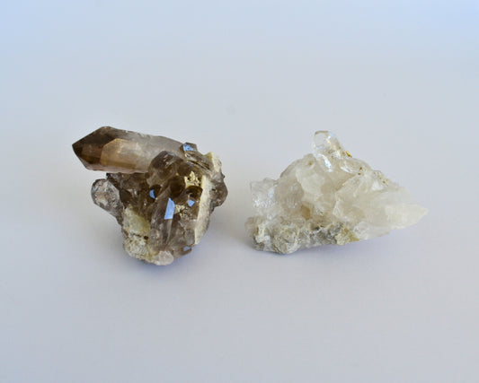 Smokey Quartz and Clear Quartz Bundle