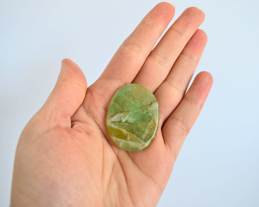 Green Fluorite - Palm Stone